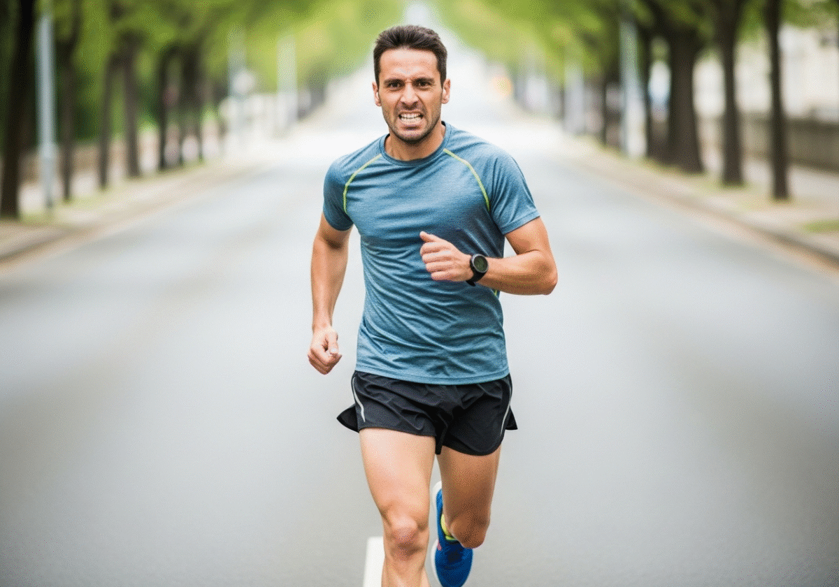 本気のランニング。