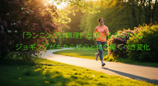 快活にジョギングを楽しむイメージ。